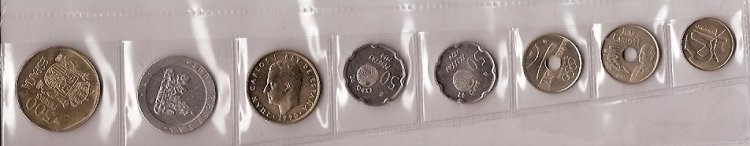 Monedas - España - Juan Carlos I (pesetas) - 1990 - Años completos - Click en la imagen para cerrar