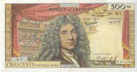 Billetes - Europa - Francia - 145A - MBC- - 1959 - 500 nuevos francos - Num.ref: 54528