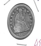 Monedas - America - Estados Unidos - A64-2 - 1857 - 25 ct