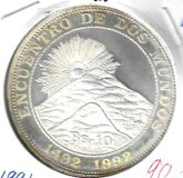 Monedas - America - Bolivia - 207 - 1991 - 10 bolivares - plata