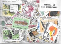 Paises - Europa - Belgica GF - 200 sellos diferentes