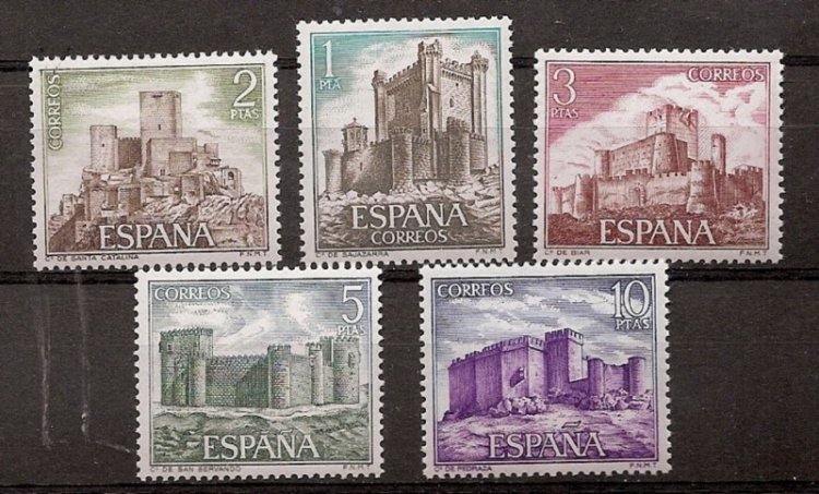 Sellos - Países - España - 2º Cent. (Series Completas) - Estado Español - 1972 - 2093/97 - ** - Click en la imagen para cerrar