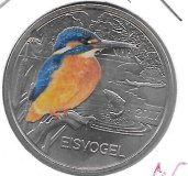 Monedas - Euros - 3€ - Austria - SC - 2017 - Eisvogel - Moneda coloreada