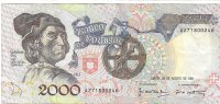 Billetes - Europa - Portugal - 186B - MBC+ - 1991 - 2000 escudos - Num.ref: A271800246