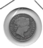 Monedas - EspaÃ±a - Isabel II (1833 - 1868) - 266 - 1861 - Real - Barcelona - plata