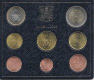 Monedas - Euros - Estuches Oficiales - Vaticano - - FDC - 2022 - Coleccion 8 monedas