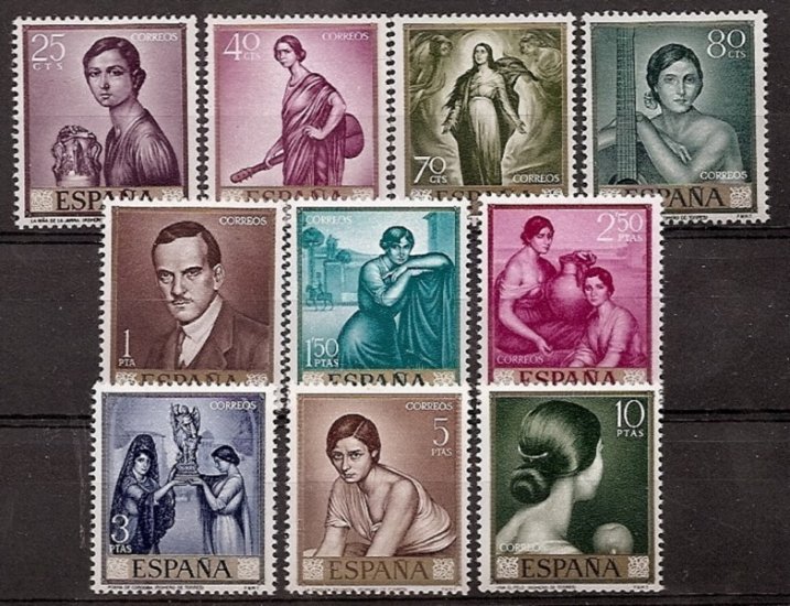 Sellos - Países - España - 2º Cent. (Series Completas) - Estado Español - 1965 - 1657/66 - ** - Click en la imagen para cerrar