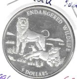 Monedas - Oceania - Islas Cook - 302 - 1996 - 5 dolares - plata