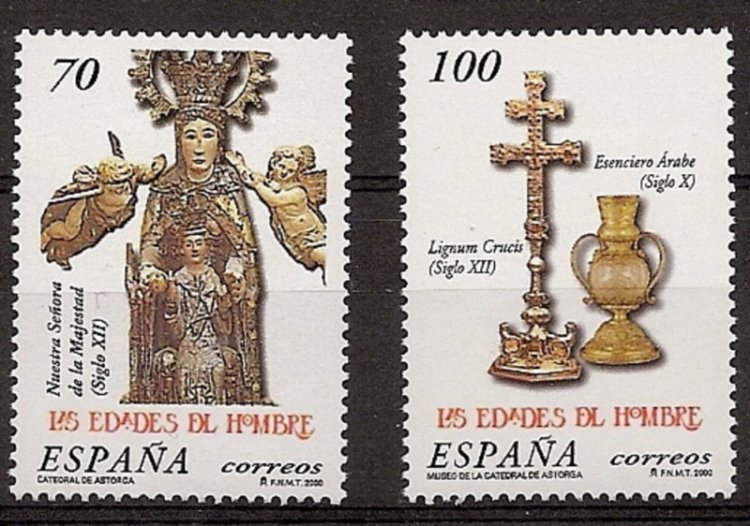 Sellos - Países - España - 2º Cent. (Series Completas) - Juan Carlos I - 2000 - 3700/01 - ** - Click en la imagen para cerrar