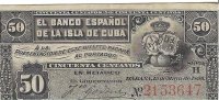 Billetes - America - Cuba - 46 - MBC - 1896 - 50 ctv - Num.ref: 2153647