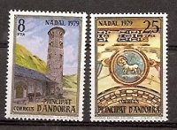 Sellos - Países - Andorra - Correo Español - Series completas - 1979 - 128/29 - **