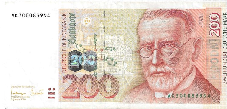 Billetes - Europa - Alemania - 42 - MBC+ - 1996 - 200 marcos - Num.ref: AK3000839N4 - Click en la imagen para cerrar