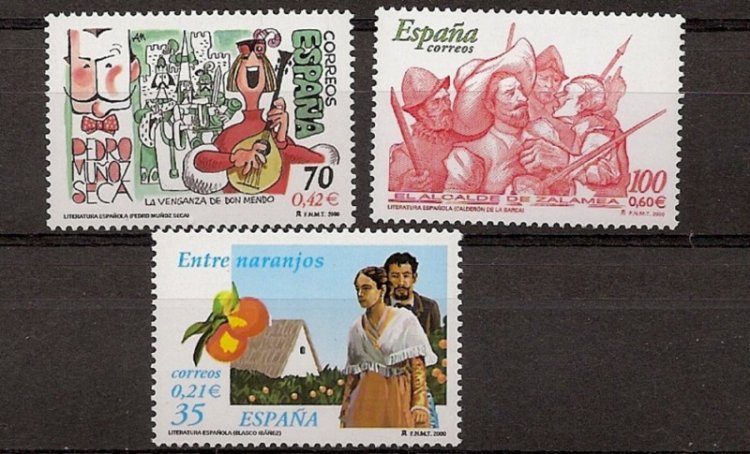 Sellos - Países - España - 2º Cent. (Series Completas) - Juan Carlos I - 2000 - 3772/74 - ** - Click en la imagen para cerrar