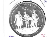 Monedas - America - Islas Virgenes - 111 - 1992 - 25 dolares - plata - PROOF