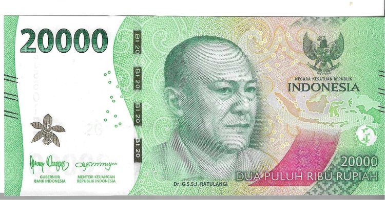 Billetes - Asia - Indonesia - 166 - SC - 2022 - 20.000 rupia - Num.ref: YBJ550157 - Click en la imagen para cerrar