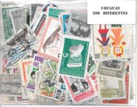 Paises - America - Uruguay - 300 sellos diferentes