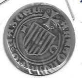 Monedas - EspaÃ±a - Fernando e Isabel (1474 - 1516) - 52 - 1484 - 1/2 real - Zaragoza