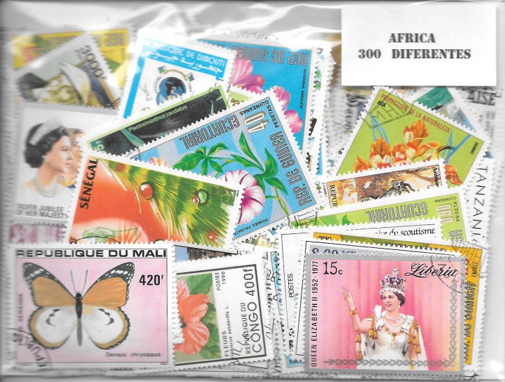 Continentes - Africa - 300 sellos diferentes - Click en la imagen para cerrar