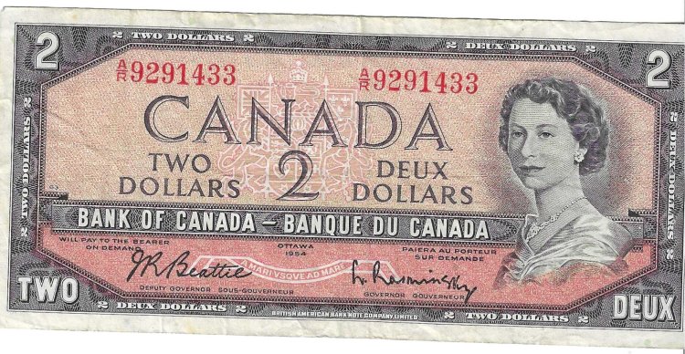 Billetes - America - Canada - 76C - MBC - 1972-73 - 2 dolares - Num.ref: 9291433 - Click en la imagen para cerrar