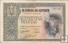 Billetes - EspaÃ±a - Estado EspaÃ±ol (1936 - 1975) - 500 ptas - 501 - mbc- - 1940 - Num.ref: 0017113