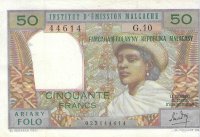 Billetes - Africa - Madagascar - 51 - EBC+ - 1961 - 50 francos - Num.ref: 023144614