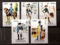 Sellos - Países - España - 2º Cent. (Series Completas) - Estado Español - 1975 - 2277/81 - **
