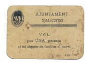 Billetes - EspaÃ±a - II RepÃºblica (1931 - 1939) - Locales - CataluÃ±a - 170a - 1937 - Almoster - peseta