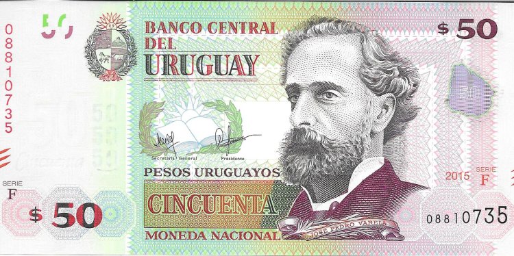 Billetes - America - Uruguay - 94 - sc - 2015 - 50 pesos - Num.ref: 08810735 - Click en la imagen para cerrar