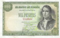 Billetes - EspaÃ±a - Estado EspaÃ±ol (1936 - 1975) - 1000 ptas - 514 - MBC+ - 1949 - Num.ref: 01060904