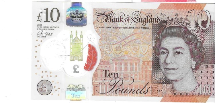 Billetes - Europa - Gran BretaÃ±a - 395 - SC - 2016 - 10 pounds - Num.ref: DH19272911 - Click en la imagen para cerrar