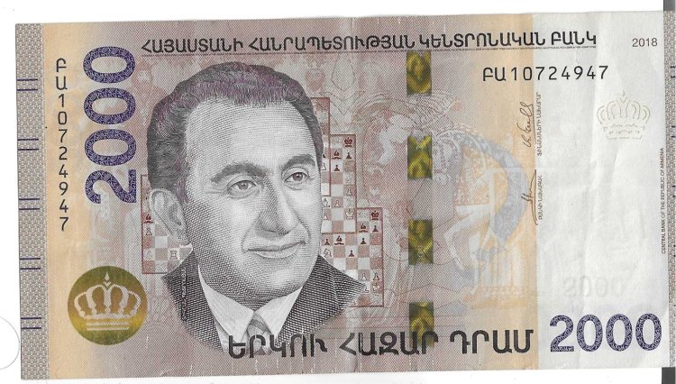 Billetes - Europa - Armenia - 62 - MBC - 2018 - 2000 dram - Num.ref: 10724947 - Click en la imagen para cerrar