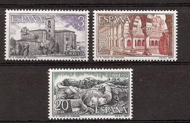 Sellos - Países - España - 2º Cent. (Series Completas) - Juan Carlos I - 1977 - 2443/45 - ** - Click en la imagen para cerrar