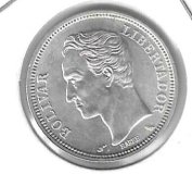Monedas - America - Venezuela - 37a - 1960 - bolivar - plata