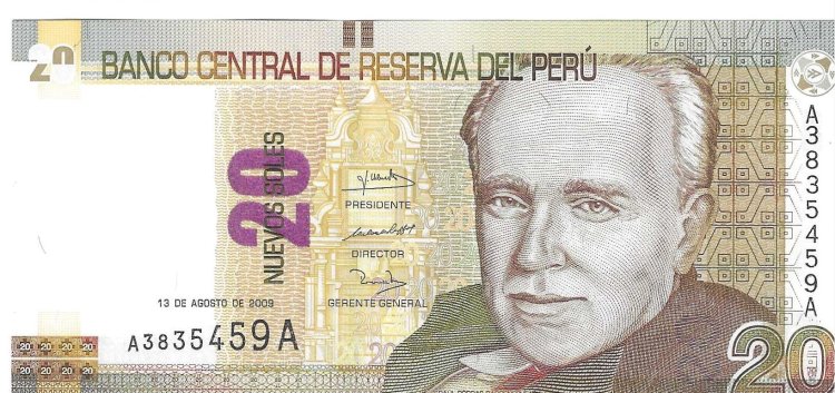 Billetes - America - Peru - 183 - SC - 2009 - 20 nuevos soles - Num.ref: A3835459A - Click en la imagen para cerrar