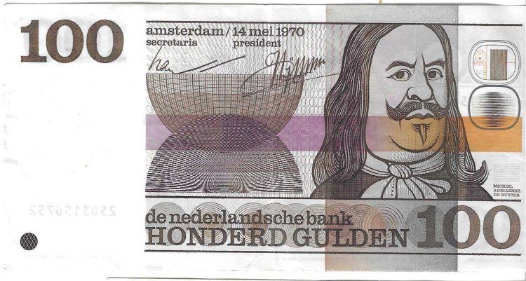 Billetes - Europa - Holanda - 93 - MBC+ - 100 gulden - Num.ref: 2503156752 - Click en la imagen para cerrar