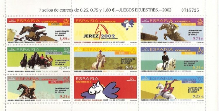 Sellos - Países - España - 2º Cent. (Series Completas) - Juan Carlos I - 2002 - 3898/3904 - ** - Click en la imagen para cerrar