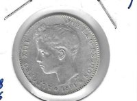Monedas - EspaÃ±a - Alfonso XIII ( 17-V-1886/14-IV) - 71 - 1896*18*96 - peseta - plata
