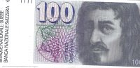 Billetes - Europa - Suiza - 57 - MBC+ - 1991 - 100 francos - Num.ref: 91T1153377