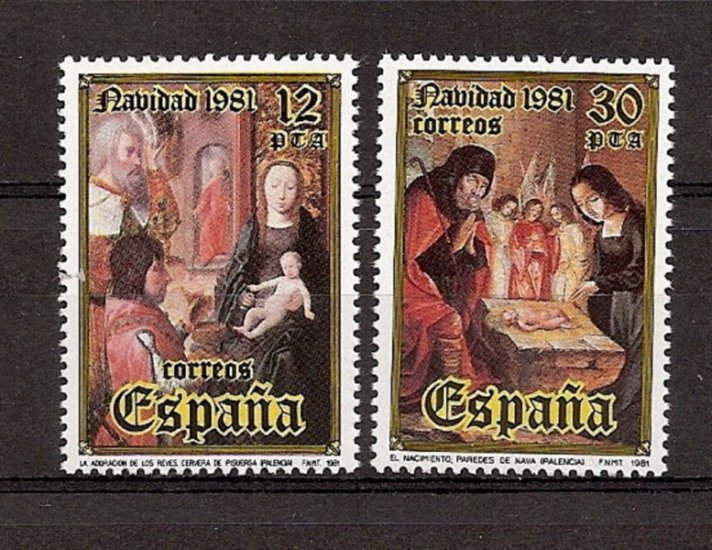 Sellos - Países - España - 2º Cent. (Series Completas) - Juan Carlos I - 1981 - 2633/34 - ** - Click en la imagen para cerrar