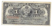 Billetes - America - Cuba - 47 - MBC - 1896 - peso - Num.ref: 0284568
