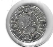 Monedas - EspaÃ±a - Felip III (1598 - 1621) - 384 - 1619 - 1/2 croat - plata - Barcelona