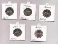 2€ - Alemania - SC - Año 2009 - Saarland (Sarre) 5 monedas - 5 cecas
