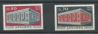 Andorra - Correo Francés - Series completas - ** - 1969 - 214/15