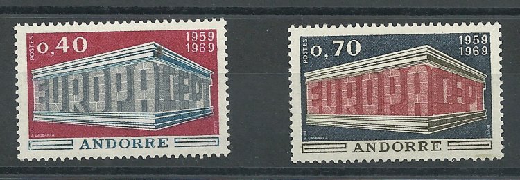Andorra - Correo Francés - Series completas - ** - 1969 - 214/15 - Click en la imagen para cerrar