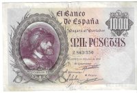 Billetes - EspaÃ±a - Estado EspaÃ±ol (1936 - 1975) - 1000 ptas - 512 - MBC - 1940 - Num.ref: 2863550