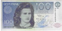 Billetes - Europa - Estonia - 74 - MBC - 1991 - 100 krooni - Num.ref: AD193652
