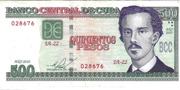Billetes - America - Cuba - 131 - MBC - 2010 - 500 pesos - Num.ref: 028676 - Click en la imagen para cerrar