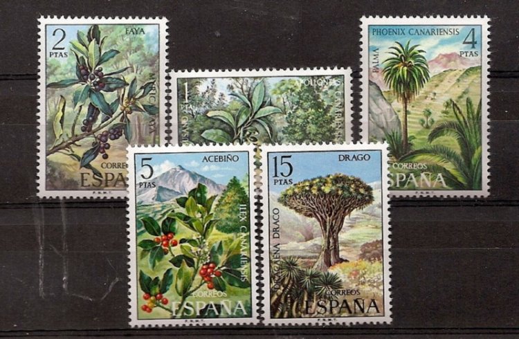 Sellos - Países - España - 2º Cent. (Series Completas) - Estado Español - 1973 - 2120/24 - ** - Click en la imagen para cerrar