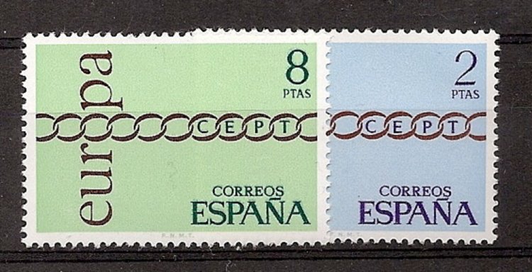 Sellos - Pa&iacute;ses - Espa&ntilde;a - 2&ordm; Cent. (Series Completas) - Estado Espa&ntilde;ol - 1971 - 2031/32 - ** - Click en la imagen para cerrar
