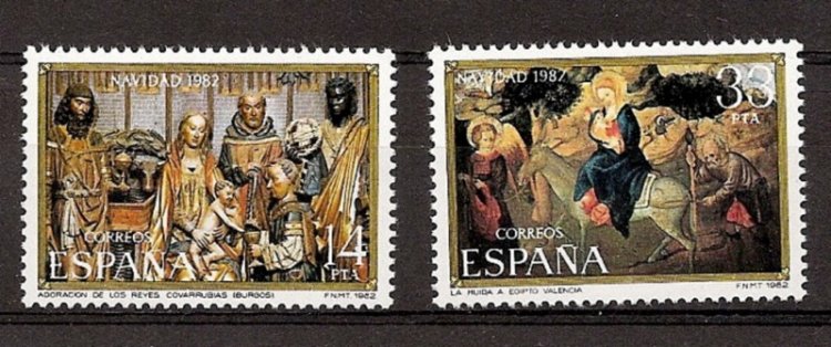 Sellos - Países - España - 2º Cent. (Series Completas) - Juan Carlos I - 1982 - 2681/82 - ** - Click en la imagen para cerrar